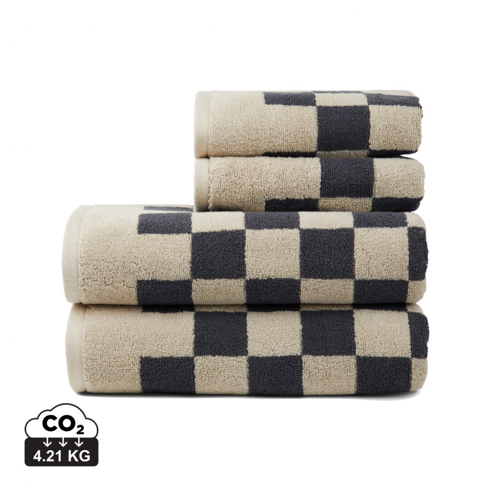 Logo trade corporate gifts image of: VINGA Elba OCS organic cotton towel, 4 pcs set