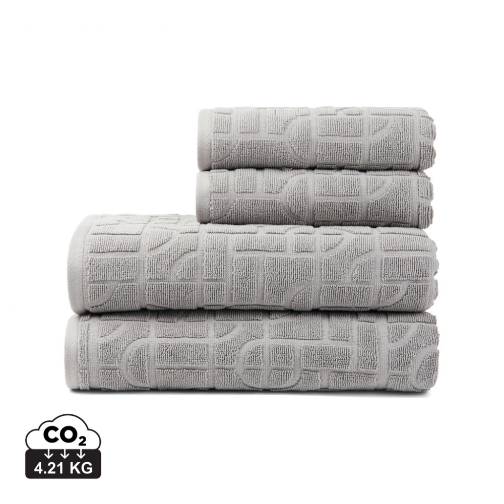 Logo trade promotional giveaways image of: VINGA Verso OCS organic cotton towel, 4 pcs set