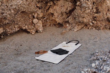Logo trade promotional gifts image of: VINGA Volonne AWARE™ recycled canvas beach mat