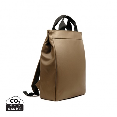 Logo trade promotional gifts picture of: VINGA Bermond RCS recycled PU backpack