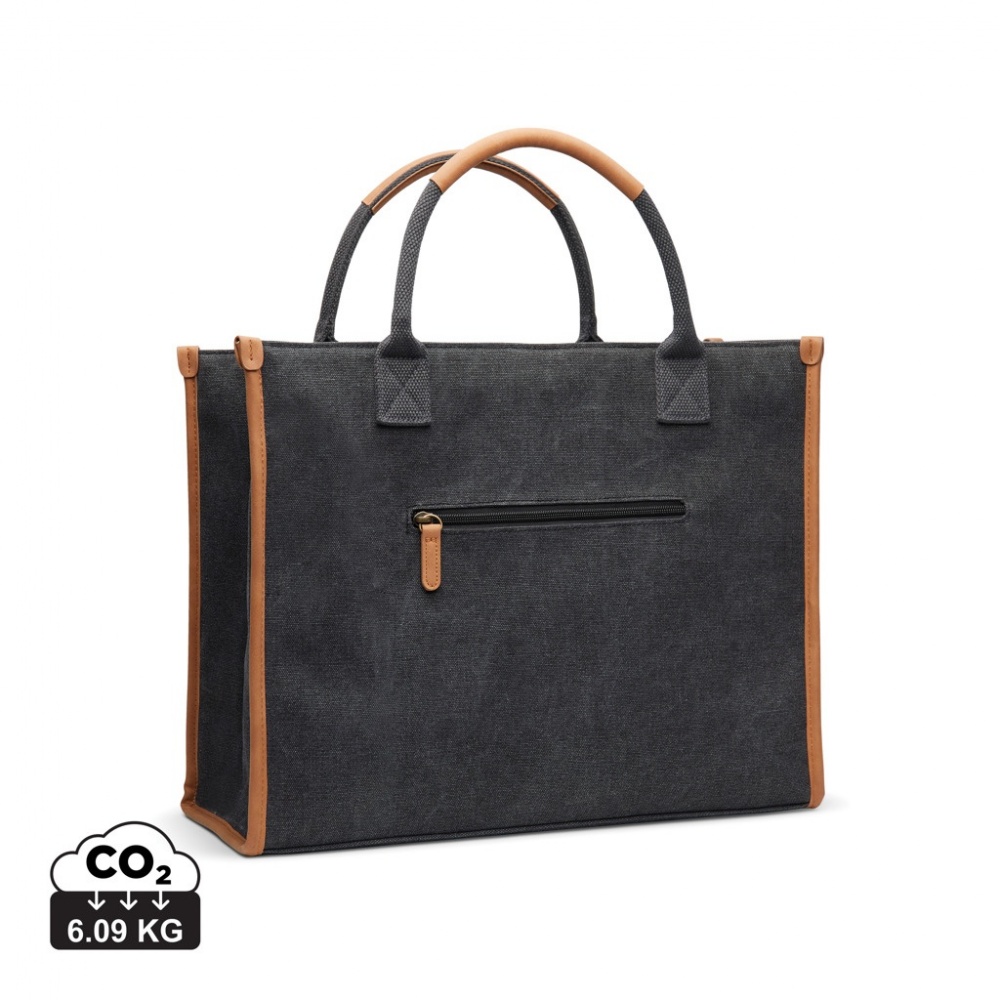 Logotrade business gift image of: VINGA Bosler RCS recycled canvas office tote