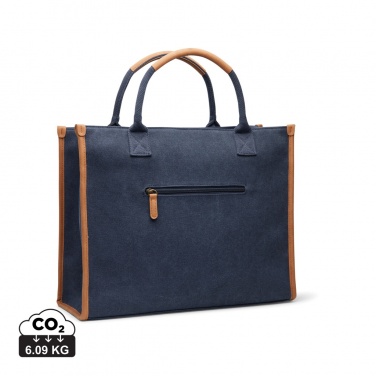 Logo trade corporate gifts picture of: VINGA Bosler RCS recycled canvas office tote