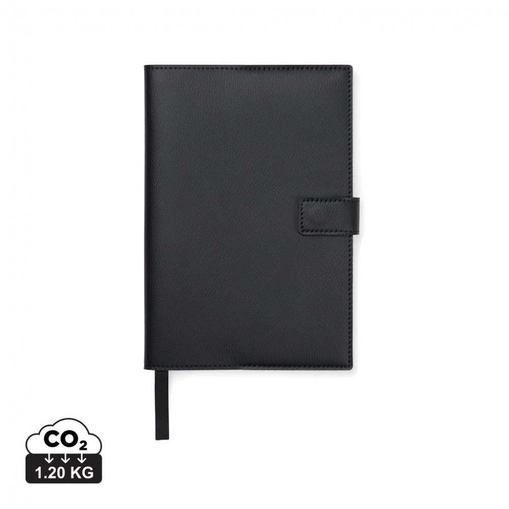 Logo trade promotional giveaways picture of: VINGA Timo PU RCS RPET notebook