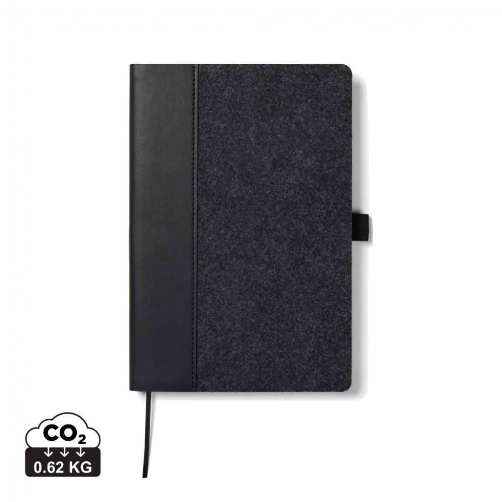 Logotrade advertising product image of: VINGA Albon GRS recycled felt notebook