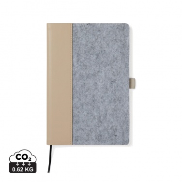 Logo trade promotional product photo of: VINGA Albon GRS recycled felt notebook