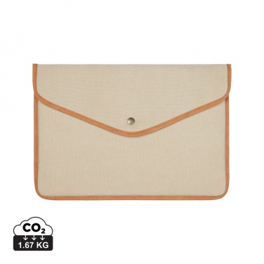 Logo trade promotional products picture of: VINGA Bosler GRS recycled canvas 14" laptop sleeve