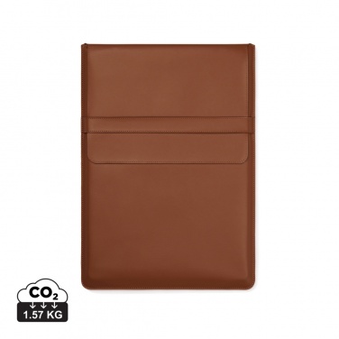 Logotrade advertising products photo of: VINGA Timo PU RCS RPET 16" laptop sleeve