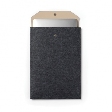 Logo trade promotional giveaway photo of: VINGA Albon GRS recycled felt 15" laptop sleeve