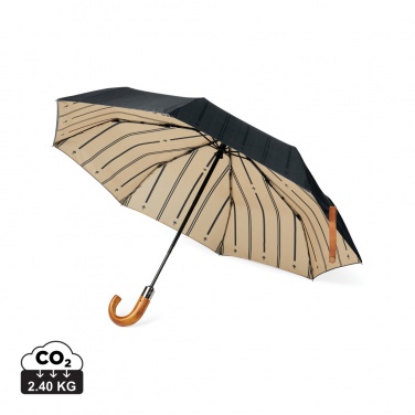 Logo trade corporate gifts image of: VINGA Bosler AWARE™ recycled pet 21" foldable umbrella