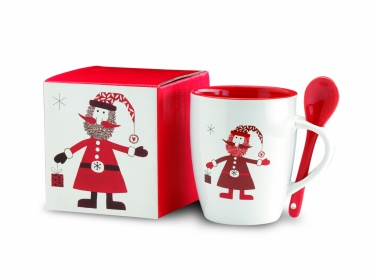 Logo trade advertising products picture of: Mug with spoon 250ml