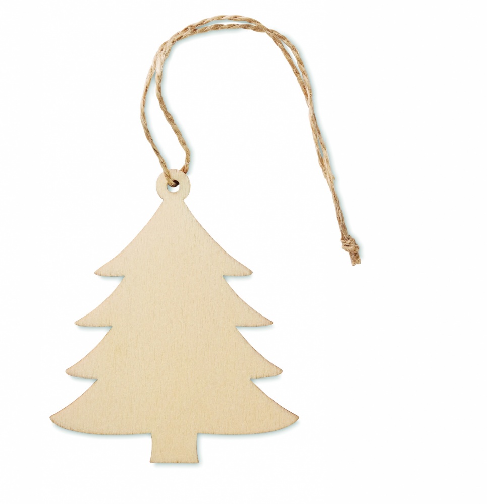 Logo trade promotional giveaways picture of: Wooden Tree shaped hanger