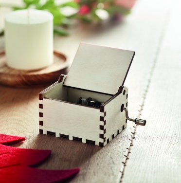 Logo trade advertising product photo of: Wooden Christmas music box
