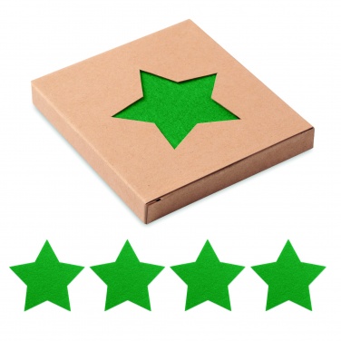 Logo trade advertising products picture of: RPET 4 felt coaster set