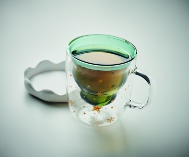 Logo trade promotional merchandise image of: Double wall borosilicate mug