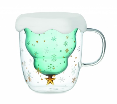 Logo trade promotional products image of: Double wall borosilicate mug