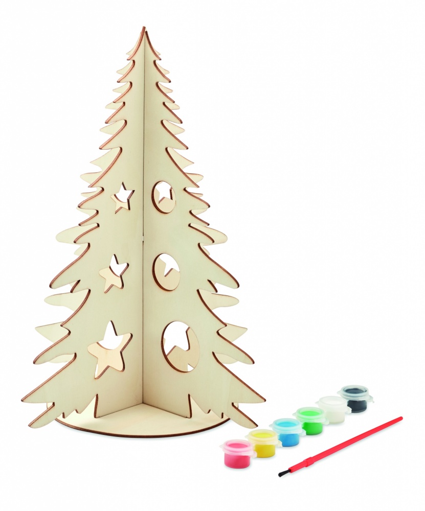 Logo trade advertising product photo of: DIY wooden Christmas tree
