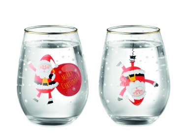 Logotrade promotional merchandise picture of: Set of 2 Christmas glasses