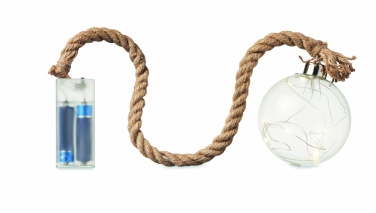 Logo trade promotional giveaways picture of: Glass bauble LED light