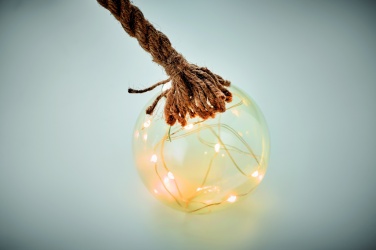 Logo trade corporate gifts image of: Glass bauble LED light