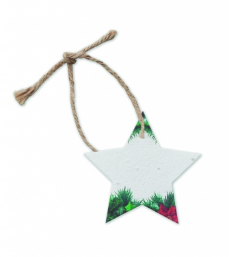 Logotrade promotional giveaways photo of: Seed paper Xmas ornament