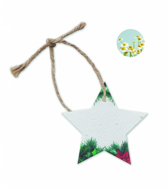 Logo trade promotional item photo of: Seed paper Xmas ornament