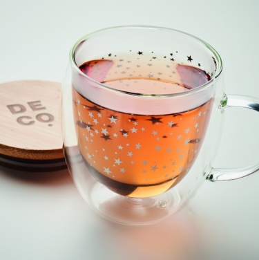 Logo trade promotional item photo of: Double wall borosilicate mug
