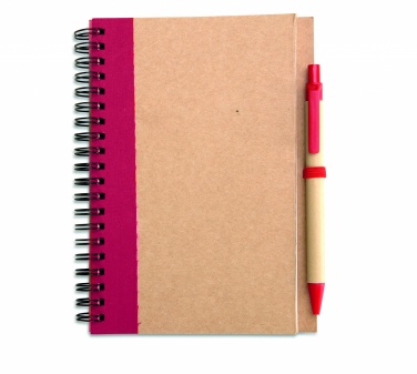 Logotrade business gift image of: B6 recycled notebook with pen