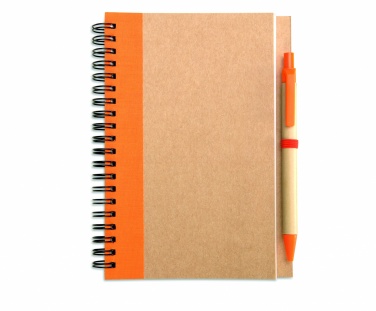 Logotrade promotional merchandise photo of: B6 recycled notebook with pen