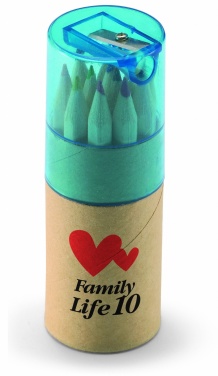 Logo trade promotional gift photo of: 12 coloured pencils