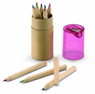 Logo trade promotional items image of: 12 coloured pencils