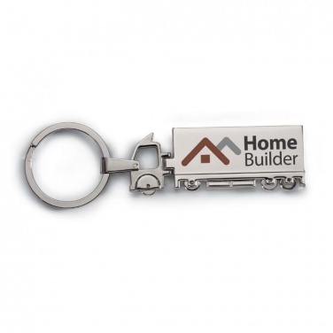 Logo trade promotional products image of: Truck metal key ring Oulu