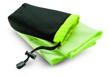 Logo trade promotional giveaway photo of: Sport towel in nylon pouch
