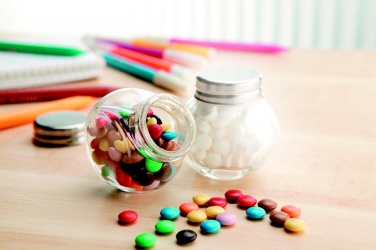 Logo trade business gifts image of: Chocolates in glass holder