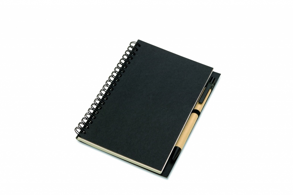 Logo trade promotional gift photo of: B6 Recycled notebook with pen