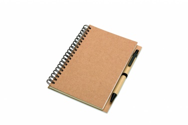 Logo trade promotional gifts image of: B6 Recycled notebook with pen