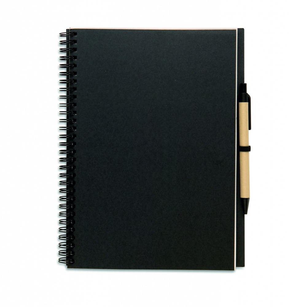 Logo trade promotional item photo of: Recycled notebook with pen