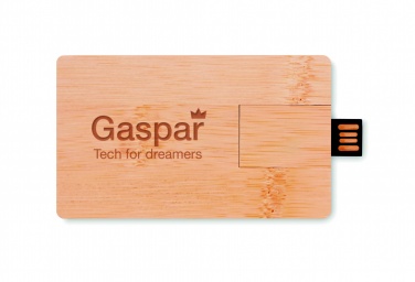 Logo trade business gift photo of: 16GB bamboo casing USB