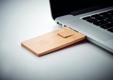 Logo trade promotional item photo of: 16GB bamboo casing USB
