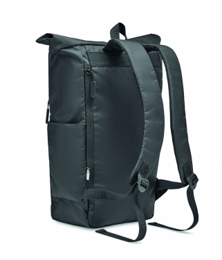 Logotrade advertising product picture of: 300D RPET rolltop backpack