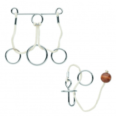 Logo trade advertising products picture of: Set of 2 metal brain teasers