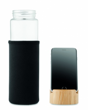 Logotrade promotional giveaway image of: Glass bottle bamboo lid 600ml
