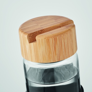 Logotrade promotional product image of: Glass bottle bamboo lid 600ml