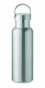 Logo trade promotional items image of: Double wall bottle 500 ml