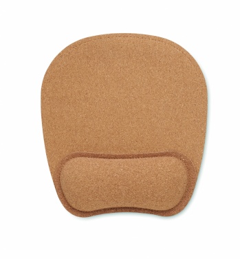 Logo trade promotional giveaways image of: Ergonomic cork mouse mat