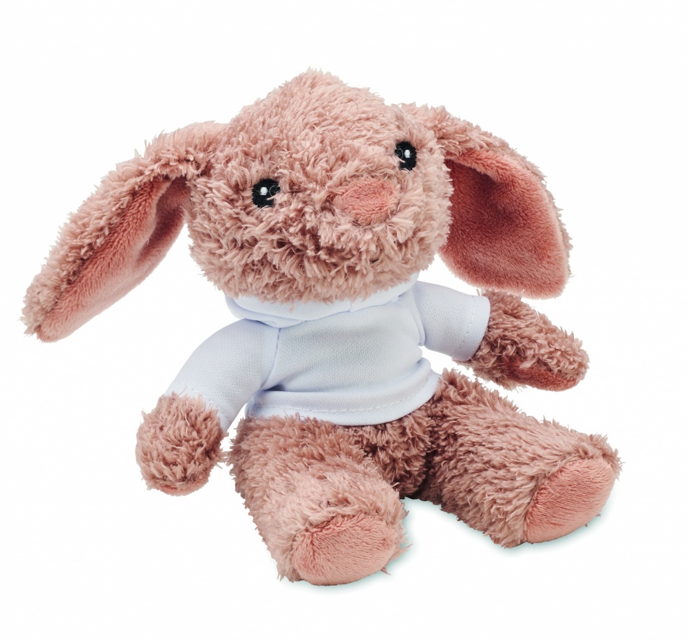 Logo trade promotional giveaways picture of: Bunny plush wearing a hoodie