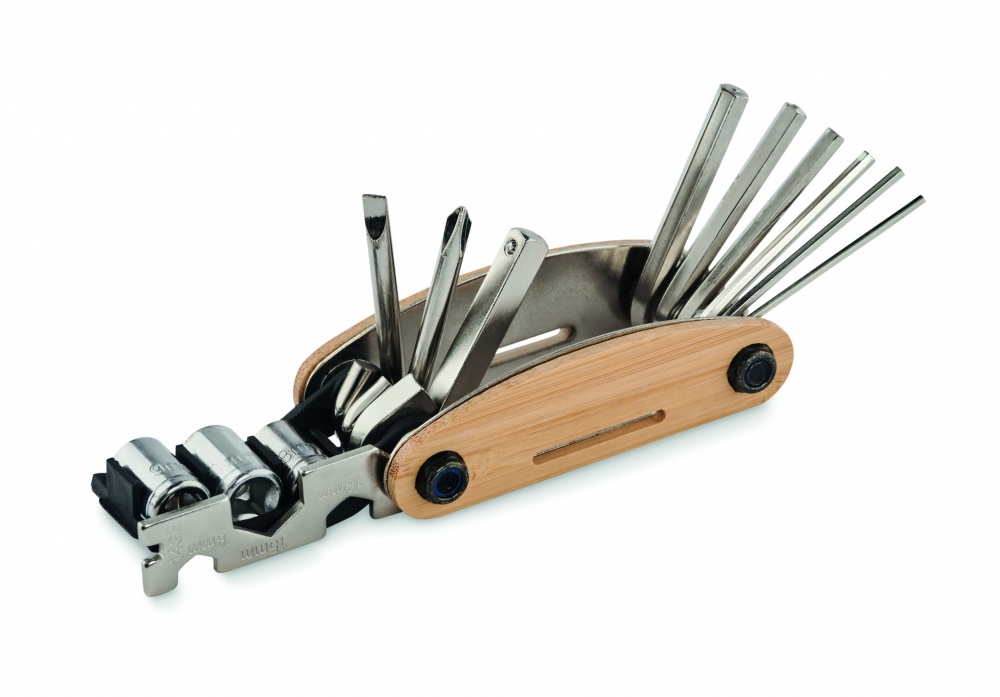Logotrade corporate gift image of: Multi tool pocket in bamboo