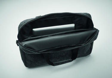 Logo trade promotional gifts picture of: 15 inch RPET felt laptop bag