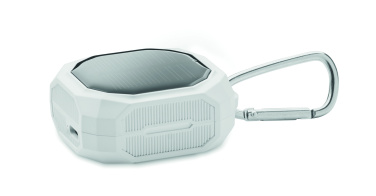 Logo trade promotional items image of: TWS earbuds with solar charger