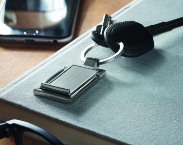 Logotrade promotional item image of: Metal key ring phone stand Seinajoki