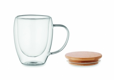 Logo trade promotional gifts image of: Double wall borosilicate mug
